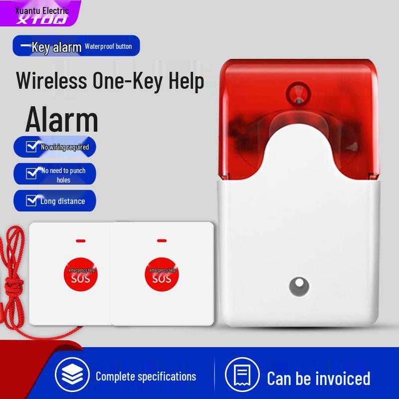 220V Bathroom Emergency Call Alarm for Disabled Toilets with Remote Control