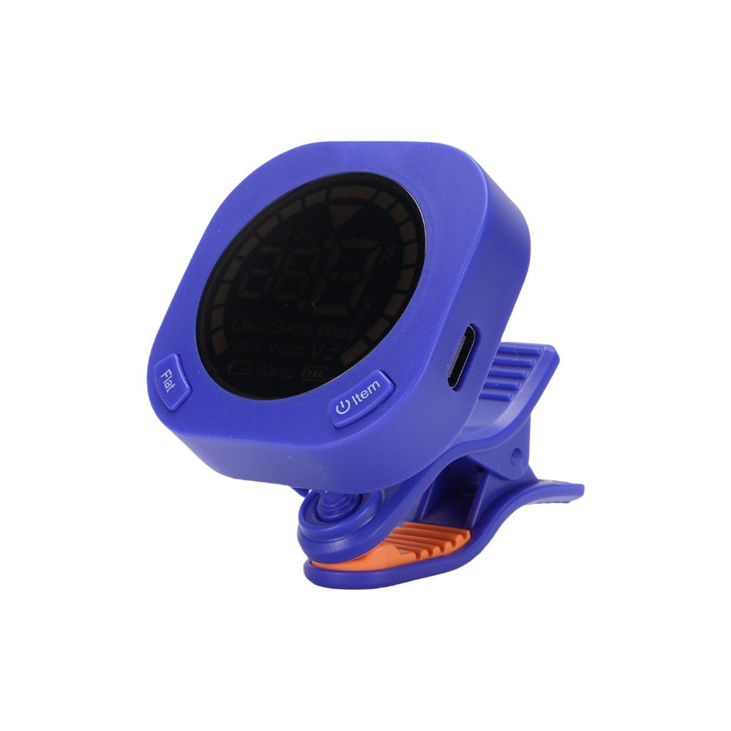 Guitar Tuner Clip On for Chromatic Guitar Bass Violin Ukulele Portable Guitar Tuner with Rotating