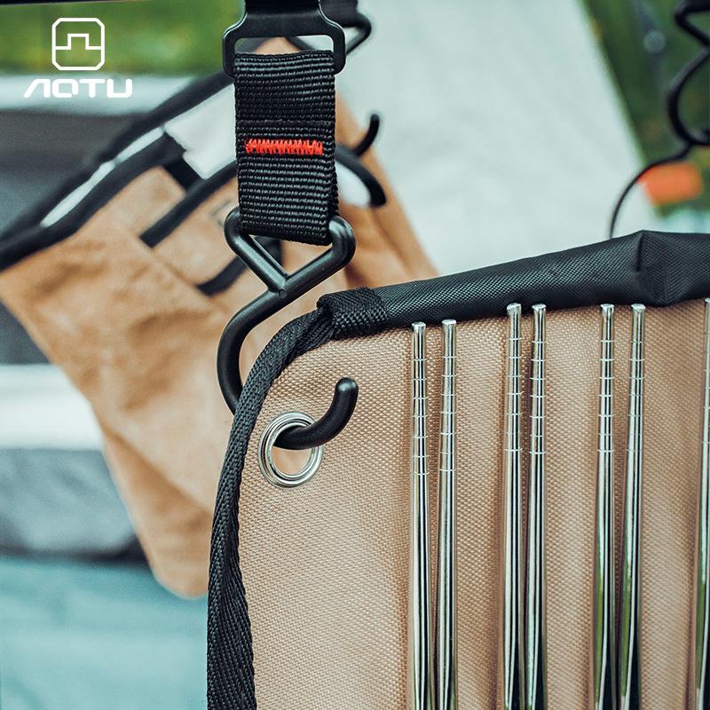 304 Stainless Steel Camping Cookware Set with Storage Bag, Chopsticks, Spoon, Fork, and Table Knife