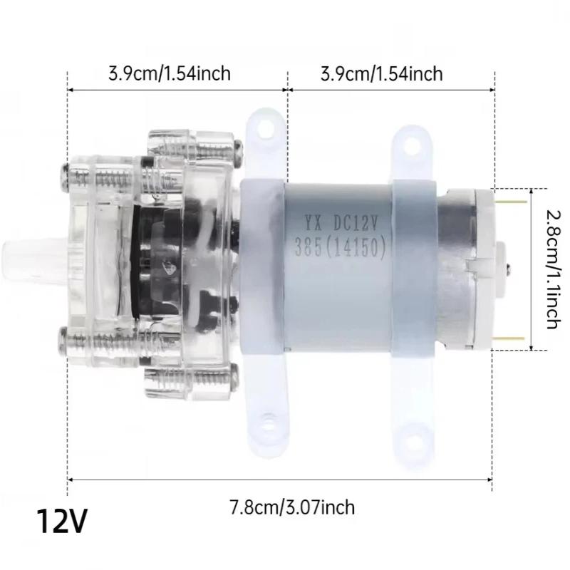 1Pcs High Temperature Resistant 100 Degree Diaphragm Self-Priming Mini Water Pump 12V/24V For Tea Machine And Fish Tank