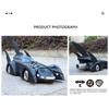 1/24 Classic Movie Car 1995 Batmobile Alloy Concept Bat Sports Car Model Metal Racing Vehicle Car Model Sound Light Kid Toy Gift