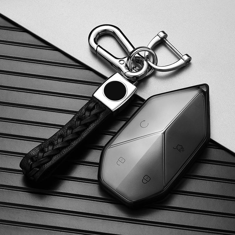 Transparent Black For Byd Equation Leopard 8 Leopard 5   Remote Smart Car Key Case Cover Fob Holder Keyring Accessories
