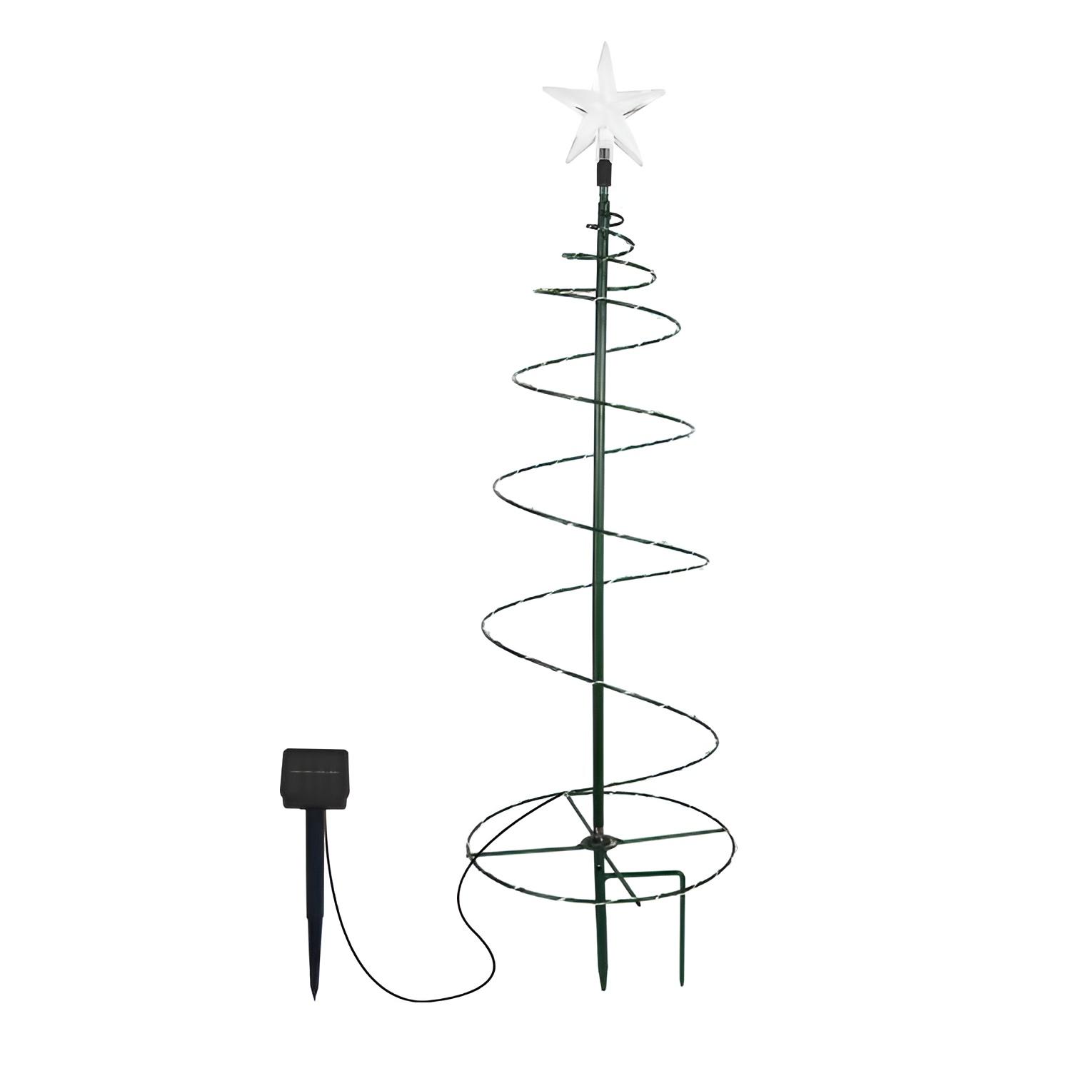 Solar Powered Ground Light Outdoor Christmas Tree Decoration Garden Landscape Lighting Waterproof Solar Lights Patio Yard Lawn