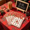 Christmas Party Card Bingo Card Family Interactive Decorative Props Christmas Decorations Game Card
