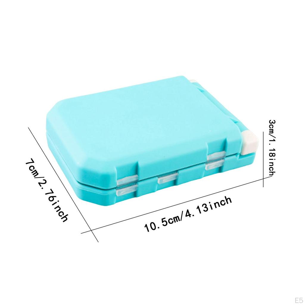 Fishing Tackle Box Accessories Container Hard Case Organizer Compact Double Layer Lures with