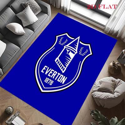 Dywan z logo Evertonu do salonu, sypialni, domu, dekoracja sofy, antypoślizgowa mata podłogowa dla dzieci do zabawy