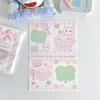 10 Pcs Kawaii Cartoon Folding Page for Girl  3-inch Photo Card Packing Protective Decor Board Card Packaging