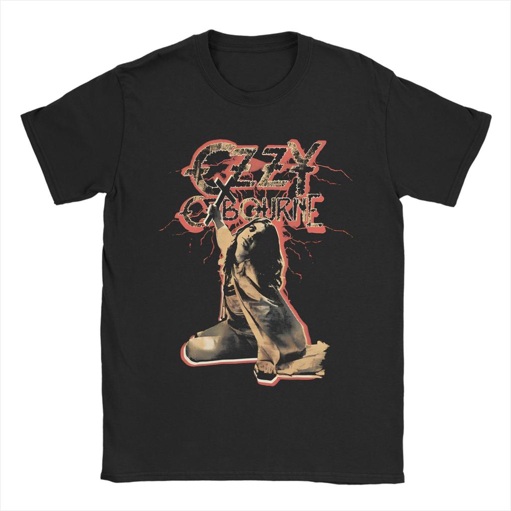 Black Sabbath Ozzy Osbourne T Shirt Men's Back To The Beginning Tour Pure Cotton T Shirts Summer Tees Casual Oversize Clothing