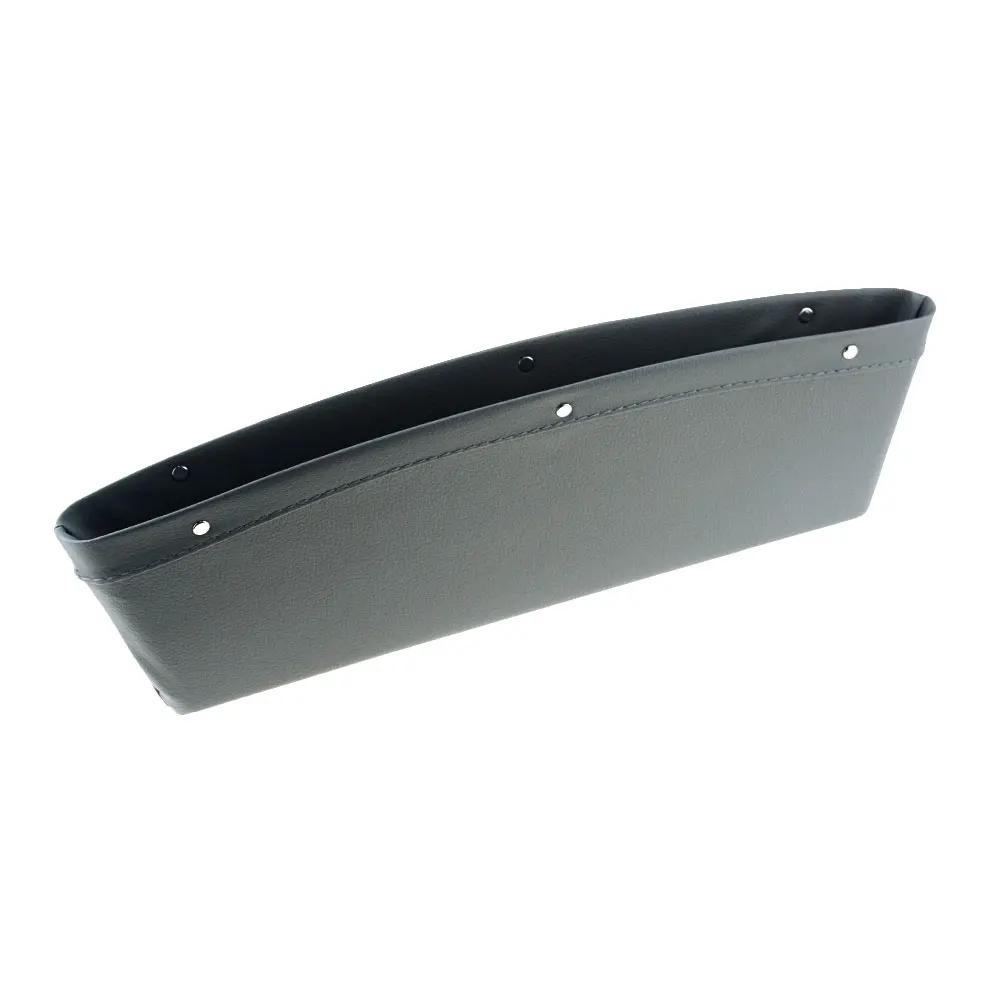 PU Leather Car Seat Gap Storage Organizer Pocket Phone Keys Glasses Wallet Cards Cables Holder Bag