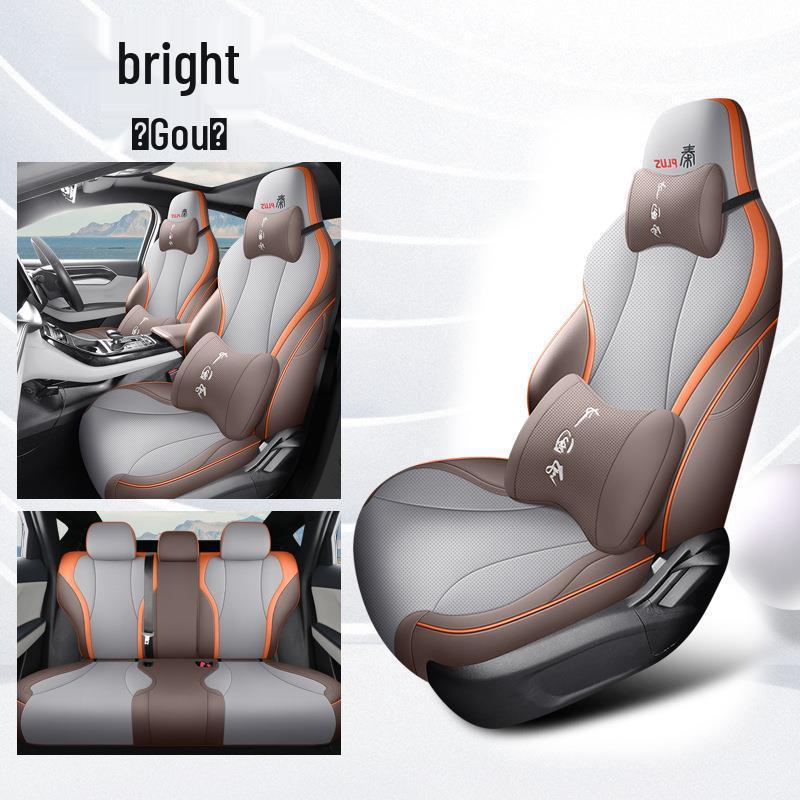 BYD Qin Plus DMI Seat Covers: Full Wrap, 24 & 23 Models, Four Season Compatible, Plus/EV Car Seat Cushions.