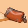 Soft Leather Texture Messenger Bag Fashionable and Simple Solid Color Women's Bag Flow Retro Casual Shoulder Bag Mother Bag
