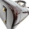 Louis Vuitton Vernis Alma PM El Çantası Monogram Vernis şarap kırmızısı Kadın M91611 Kullanılmış