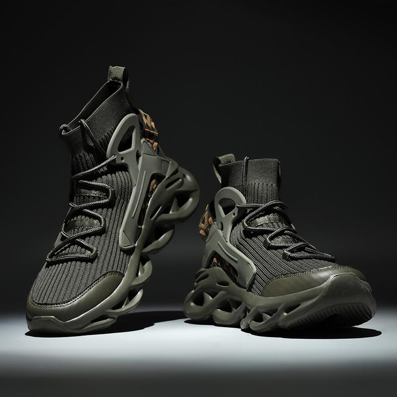 Pánské boty na vysokém podpatku, kotníkové boty, pohodlné a lehké sportovní boty pro muže, tenisové boty, turistické boty, sportovní obuv, velká velikost 46, ležérní boty, pohodlné boty na běhání, tenisky, běžecké boty, sportovní obuv.