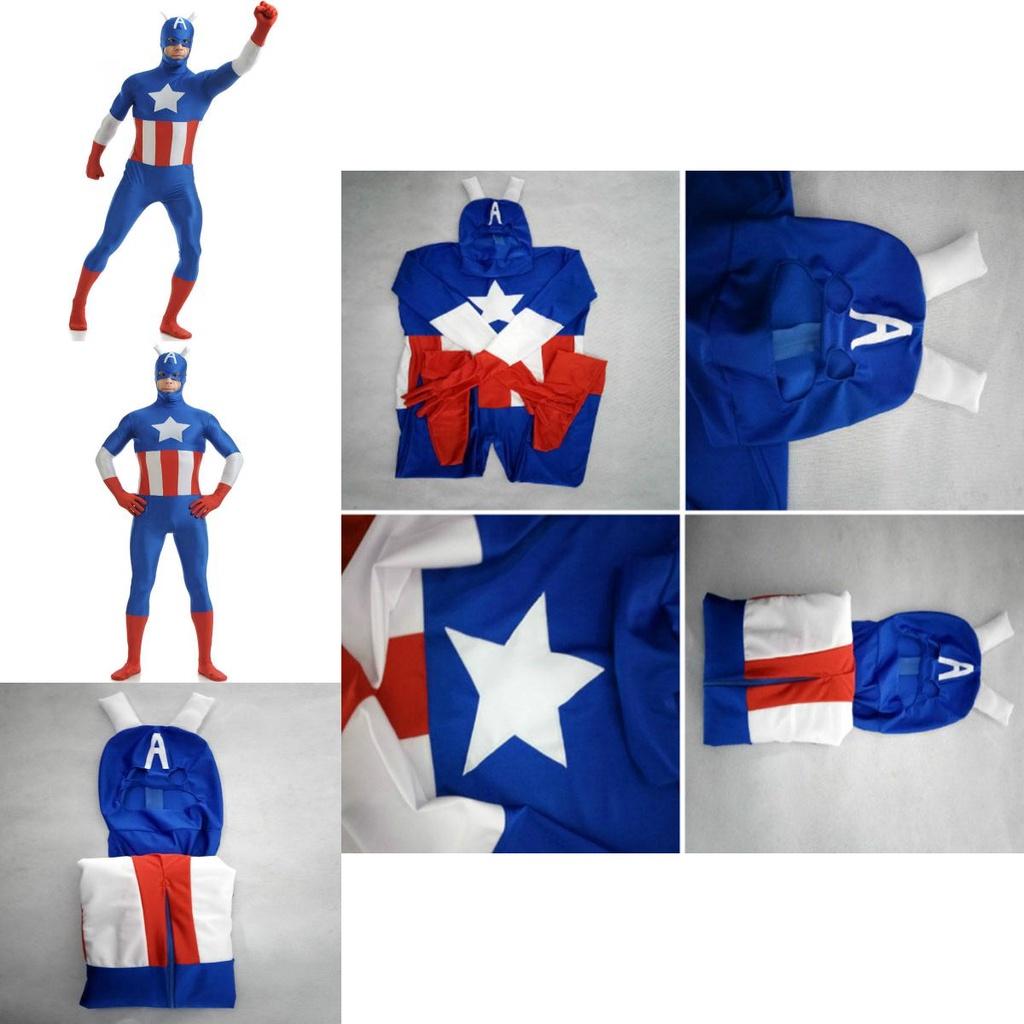 Stunning Avengers Superhero Captain Costume With Exquisite Workmanship For Adults