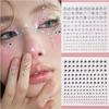 Facial Makeup Sticker 2 Sheet sticker lady Face Sticker 165Pcs/Sheet Rhinestone diamond sticker  Accessories