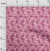 oneOone Cotton Poplin Magenta Fabric Abstract Floral Craft Projects Decor Fabric Printed By The Yard 42 Inch