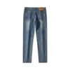 Spring New Elastic Fit Straight Jeans Men's Retro Men's Trousers