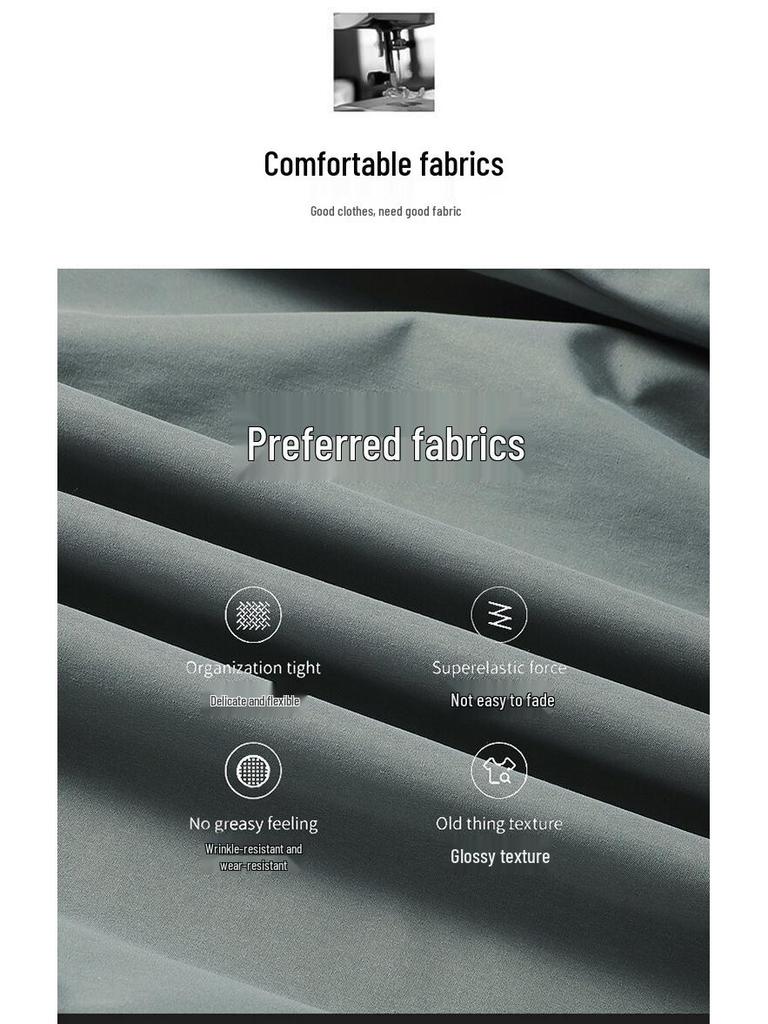 Men's Spring and Autumn Business Casual Stand-up Collar Windproof Jacket