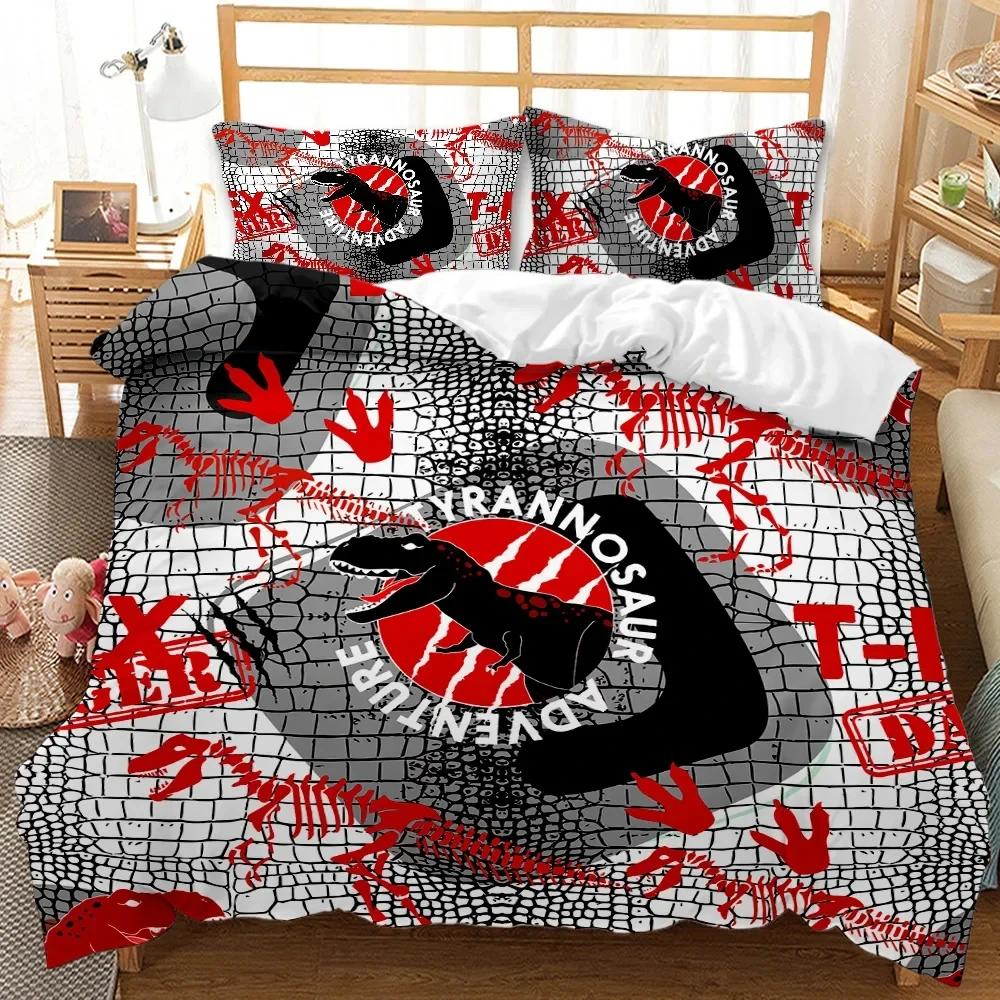 

Dinosaur Soft Duvet Cover Set Dinosaurs T-Rex Jurasic Dino Fosil Dinosaur Beding Double Quen King-Sized Dimensionsd Dimensions Soft Polyester Qulit 135*200cm Eu-Single