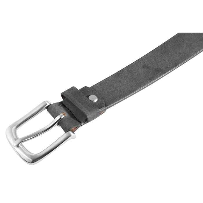 Ceinture - LEONARDO VERRELLI - LV0138 - Cuir véritable - Gris - Longueur 80 cm
