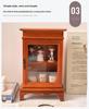 Retro Wooden Desktop Storage Cabinet and Display Stand