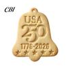 Three-dimensional Embossed Ornament 250th Anniversary Cookies with 3D Deep Texture, 1776-2026 Commemorative Decorations, Ideal Independence