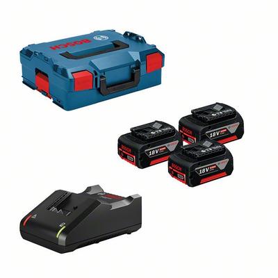Starter Kit 18V 3*5.0Ah + Charger + L-Boxx - B 615990L3T