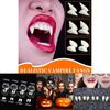 Realistic Halloween Vampire Fangs Teeth Kit With Solid Adhesive And Customizable Sizes