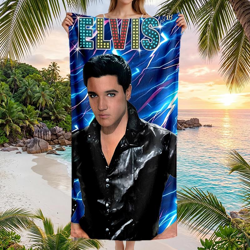 Elvis Fashion Beach Towel: Ideal for Summer Adventures Soft, Absorbent and Quick Drying Suitable for Swimming and Bathing