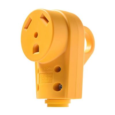 Replacement RVs Receptacle Plug 30A Male/Female RVs Plug with Ergonomic Grip Handle Heavy Duty Power Plug Adapter
