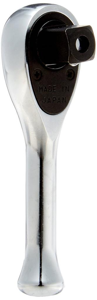 Kyoto Machinery Tools Compact Short Ratchet Handle (KTC) 9.5mm (3/8 Inch) BRC3S-H