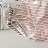Skin Friendly Non Blocking Mid Waist Panties Sporty and Comfortable Striped Triangle Women’s Panties