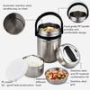 2 Tier Vacuum Insulated Lunch Box Stainless Steel Food Container Storage Thermos