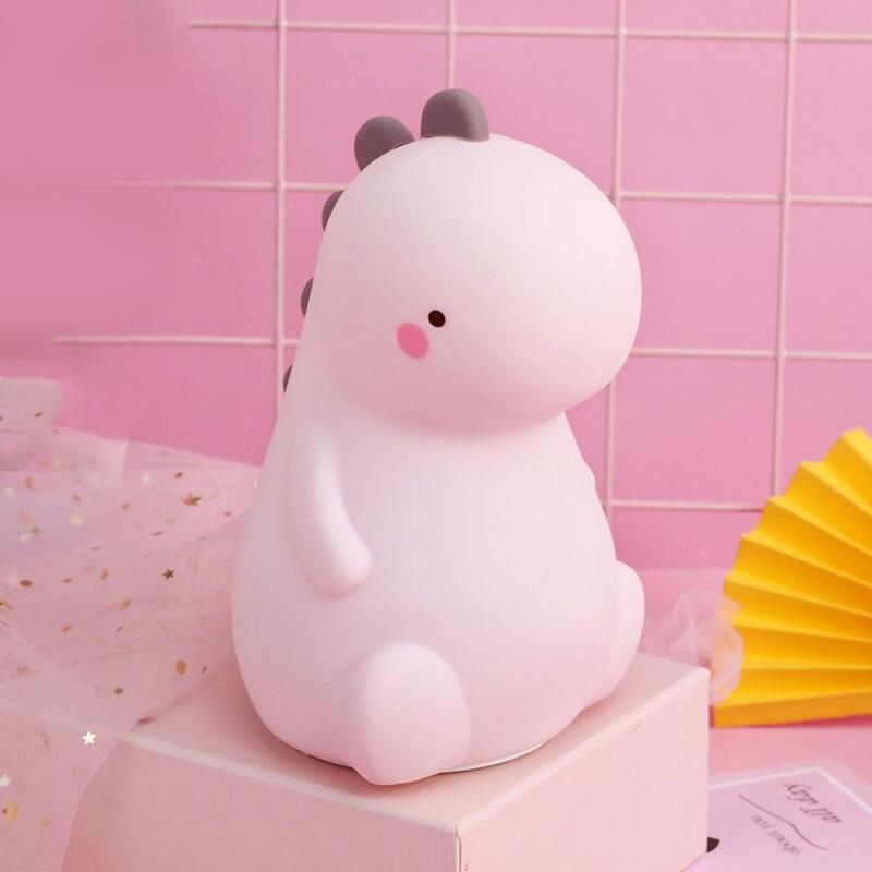 DinoToon Dinosaur LED Night Lamp Night Lamp Tap to change color USB Light Battery A1 | LED Table Lamps
