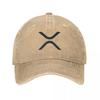 XRP Crypto Logo Stocks Investor Baseball Cap sun hat fun hats custom Hat Streetwear Women Beach Fashion Unisexs