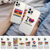 Custodia per telefono con bandiera armena per iPhone 11 12 13 mini pro XS MAX 8 7 6 6S Plus X 5S SE 2020 XR