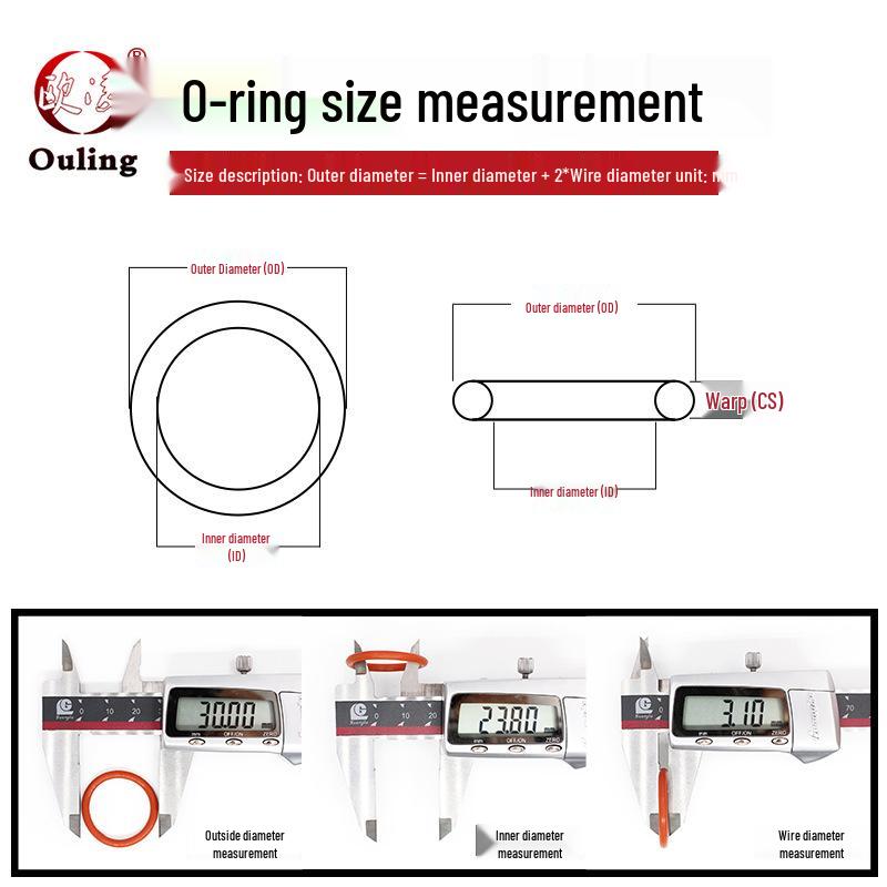 Roter Silikon Wasserdichter O-Ring Dichtung, Innendurchmesser 54,5/75mm, Drahtdurchmesser 1,8mm, Temperaturbeständig, Gute Elastizität Gummi Ring