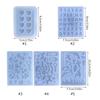 Glossy Geometry Filler Letter Star Silicone Epoxy Resin Mold DIY Keychain Pendant Jewelry for Bag Decorations Craft