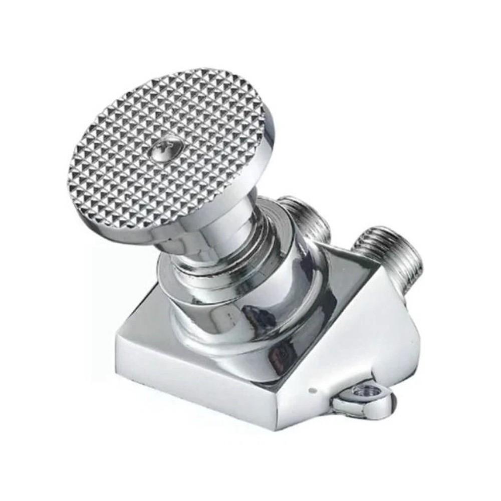 Brass Construction Foot Pedal Valve Single Cold Tap Pedal Bathroom Faucet  Bathroom Basin