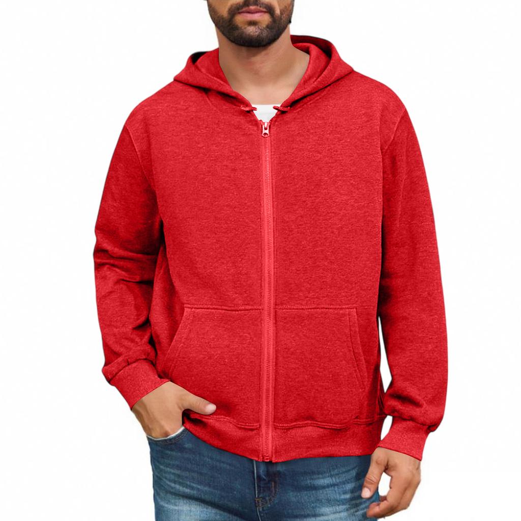 Men Full Zip Up Sweatshirts Long Sleeve Pullover Tops Casual And Tall Jackets With Pockets