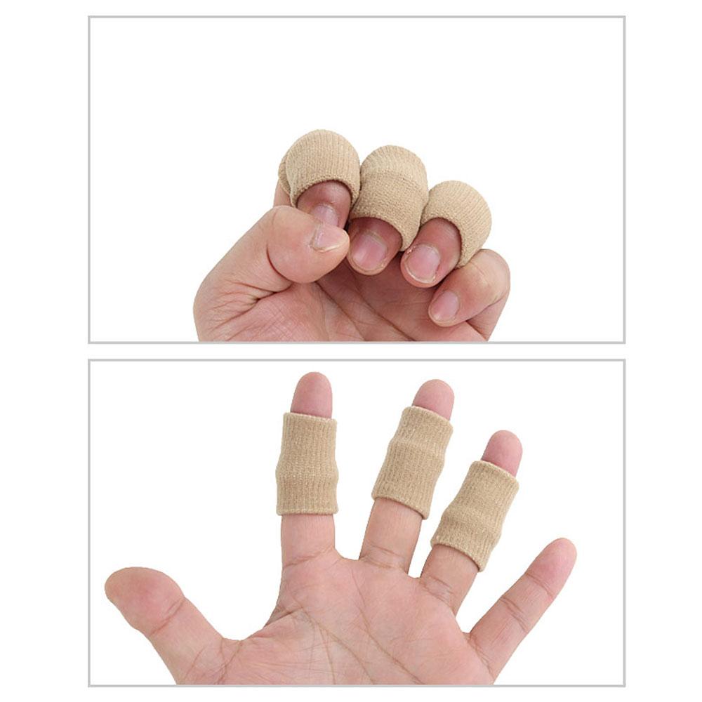 Tcare 10Pcs/Set Stretchy Sports Finger Sleeves Arthritis Support Finger Guard Outdoor Basketball Volleyball Finger Protection