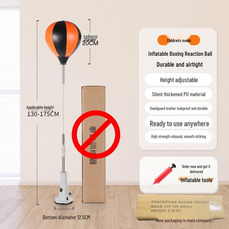 

Надувний Вертикальний Боксерський Швидкісний М яч для Тренування Реакції та Ударів