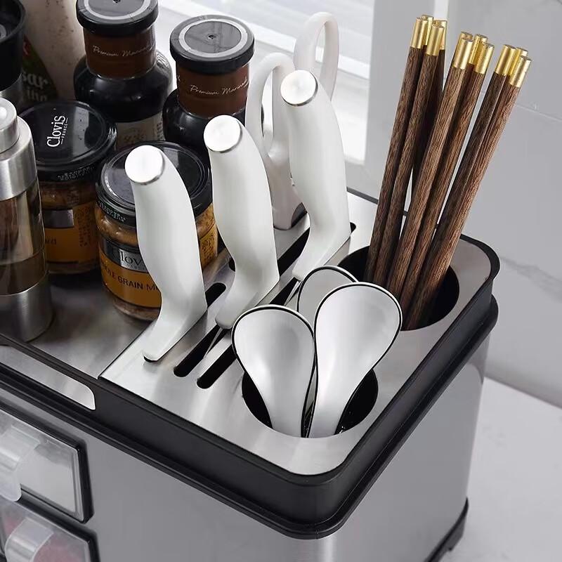 Chushanhai Stainless Steel Kitchen Spice Organizer Set