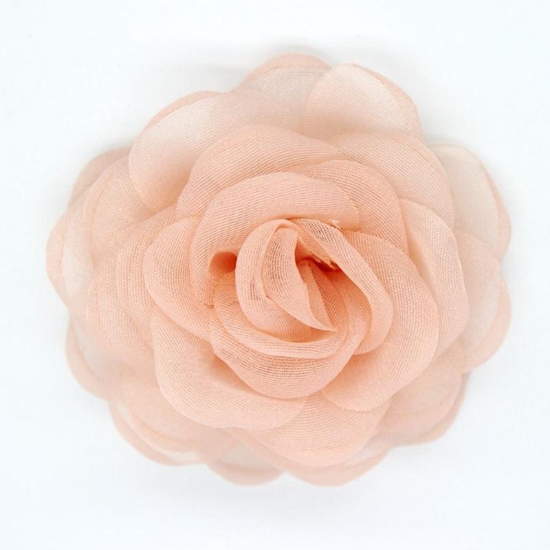 6Cm Black White Camellia Flower Brooches Korean  Corsage Lapel Pins Dress Shirt Suit Accessories For Women Lapel Pins