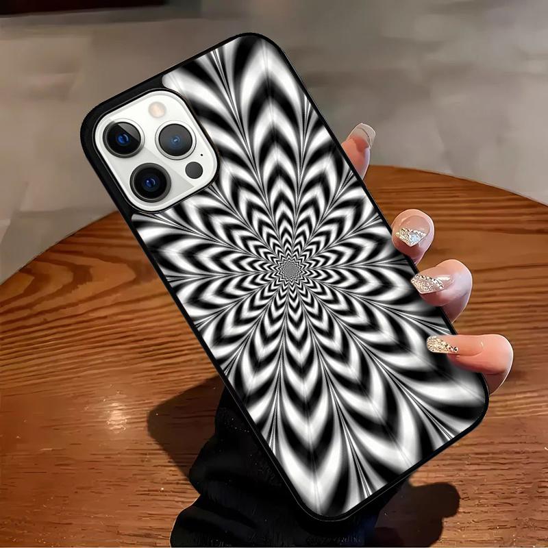 Optical Illusion Print Phone Case For iPhone 17 Air 16 15 14 13 12 11 Pro Max Max Plus Bumper Case Cover