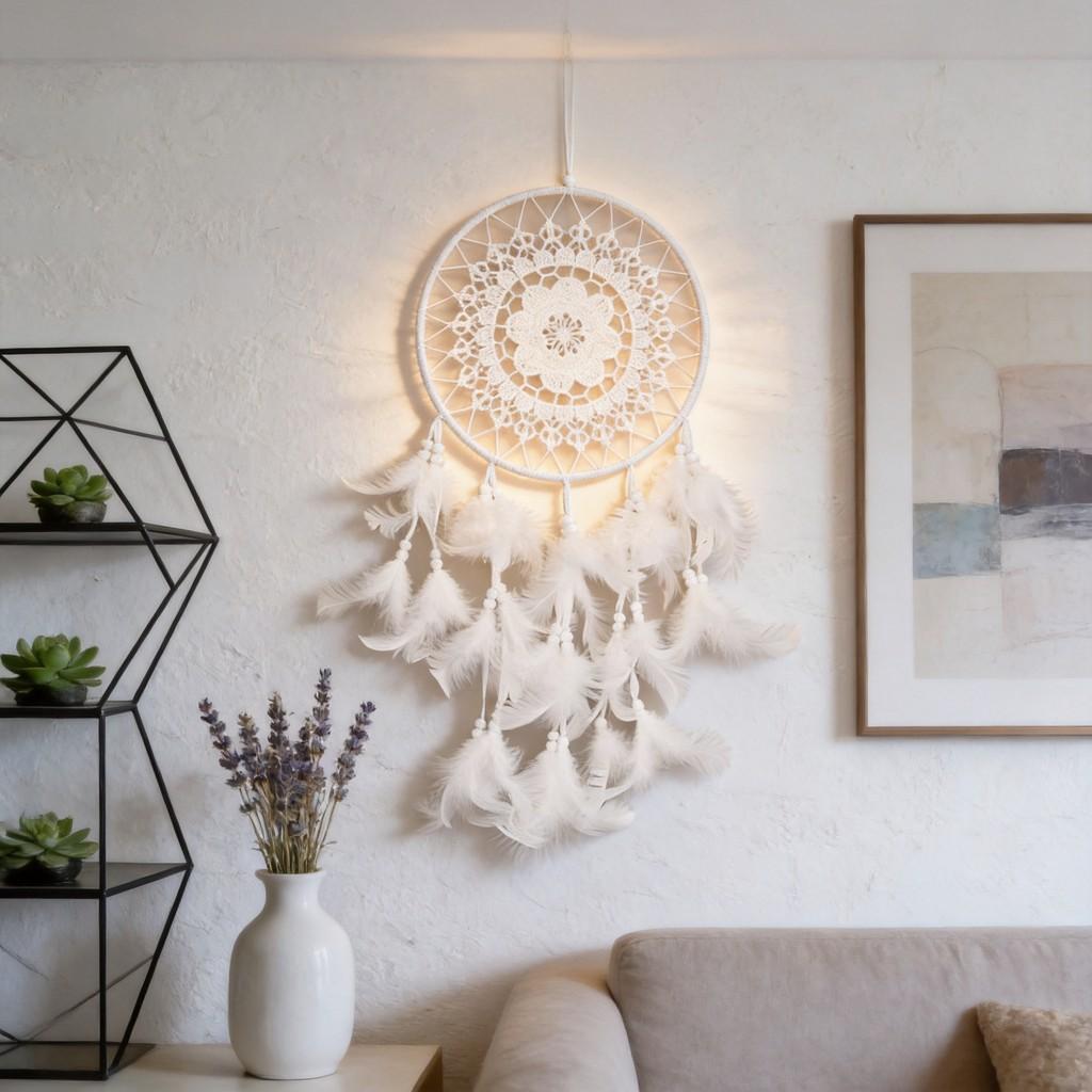 Modern Minimalist Abs Lace Dreamcatcher Wall Hanging For Home Bedroom Decor
