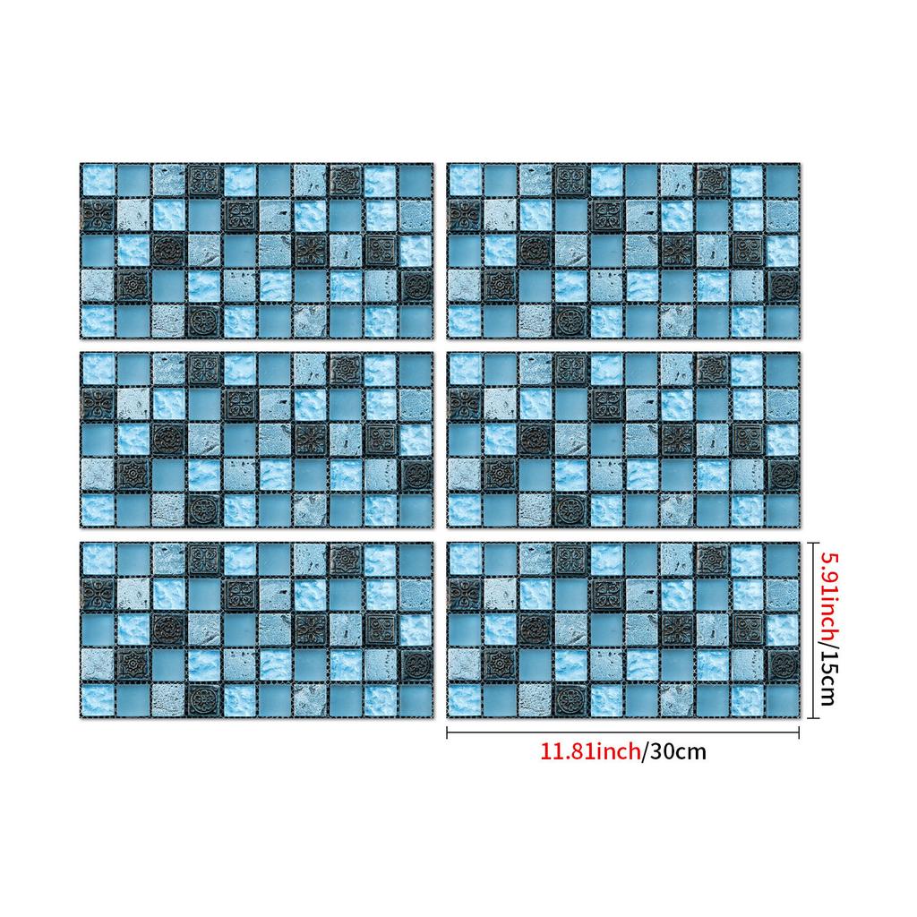 Industrial Style Retro American Tile Sticker, Self-Adhesive Waterproof Pvc Wall Decoration Kitchen Bedroom Wall Sticker Wallpaper