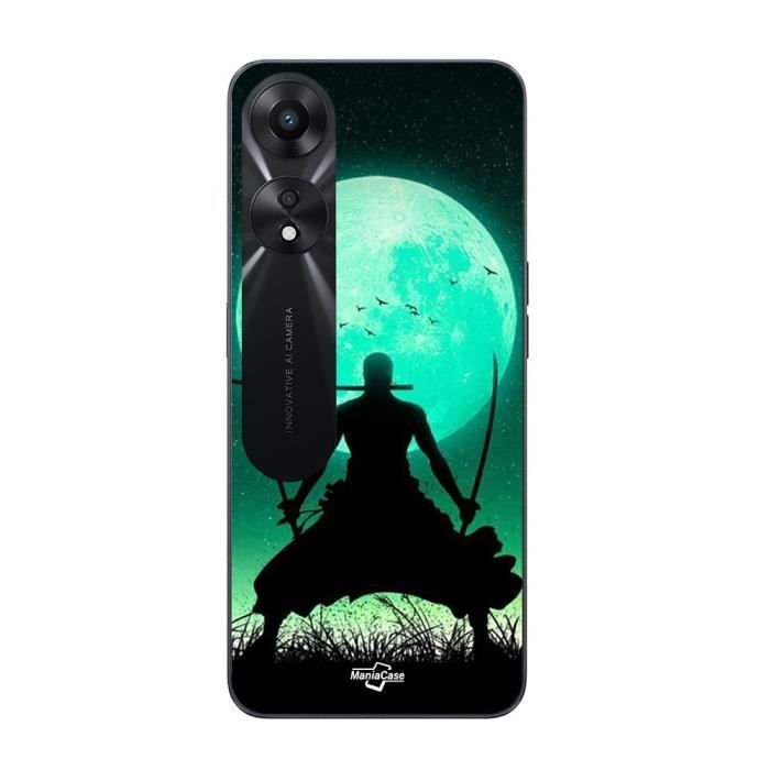 Coque pour Oppo A78 5G roronoa zoro triple épée pleine lune Maniacase