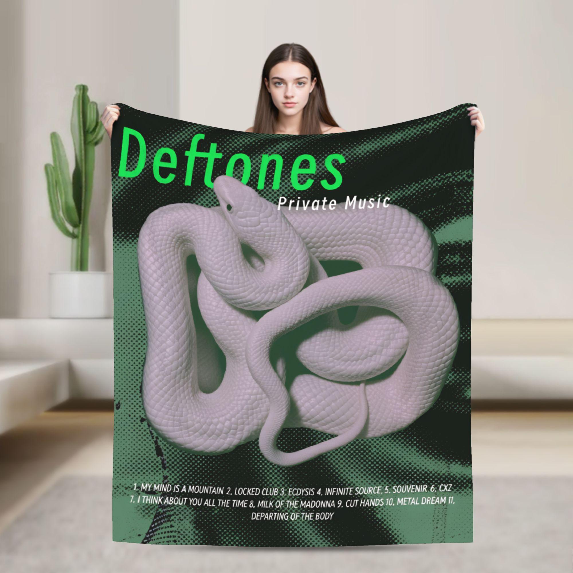 

Deftones Metal Band Flannel Blanket Super Warm Throw Blanket for Living Room Picnic Fashion Bedspread Sofa Bed Cover 30x40in