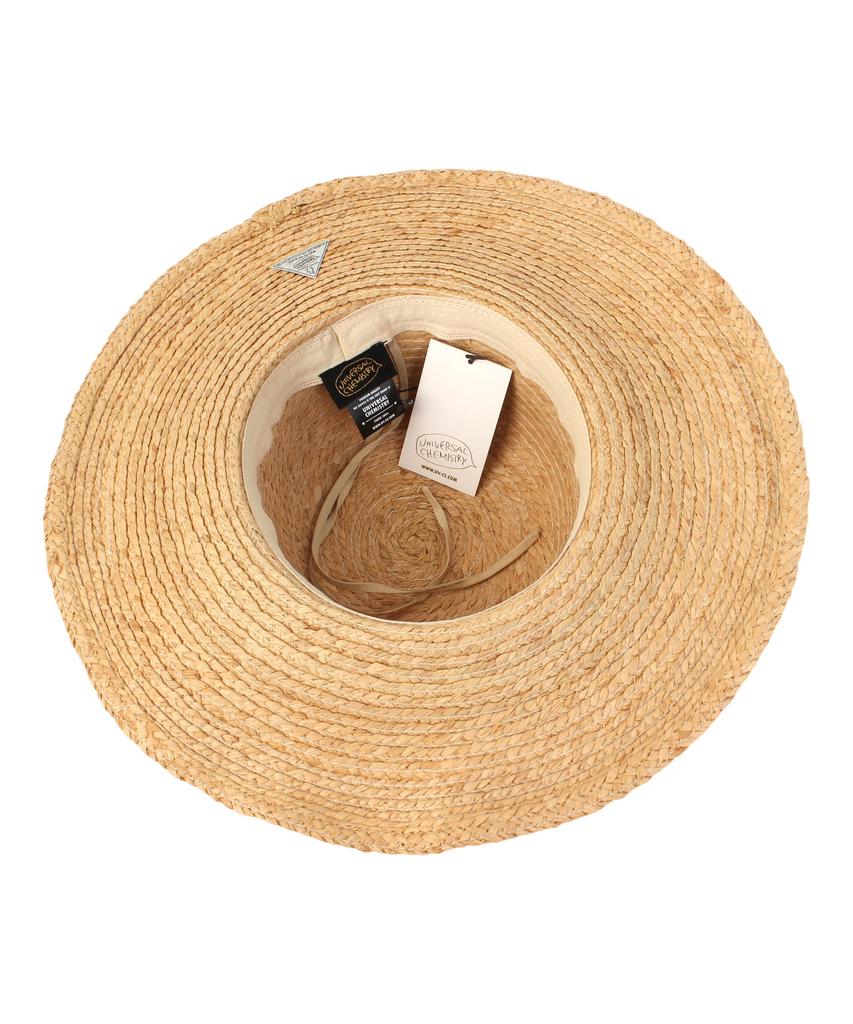 Yunibeosyeolkemiseuteuli Wire Round Raffia Hat